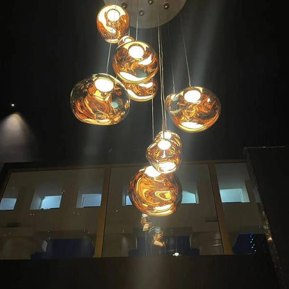 Artistic Multi-Light Pendant Fixture for Elegant Interiors