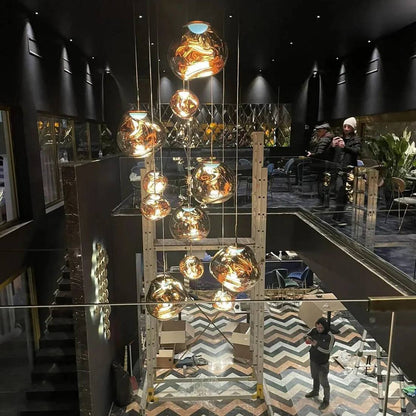 Artistic Multi-Light Pendant Fixture for Elegant Interiors