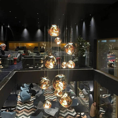 Artistic Multi-Light Pendant Fixture for Elegant Interiors