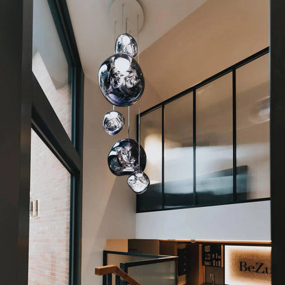 Artistic Multi-Light Pendant Fixture for Elegant Interiors