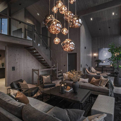 Artistic Multi-Light Pendant Fixture for Elegant Interiors