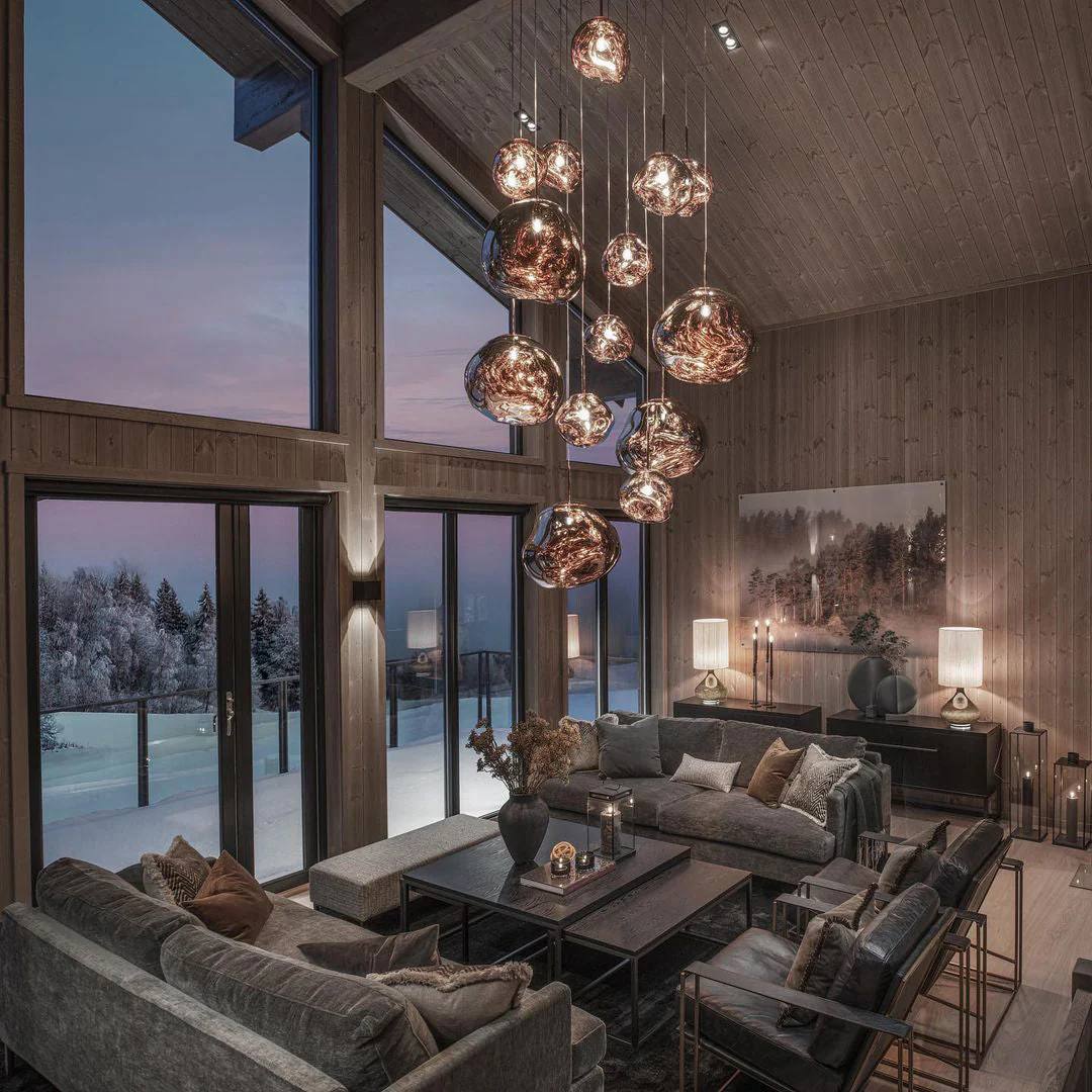 Artistic Multi-Light Pendant Fixture for Elegant Interiors