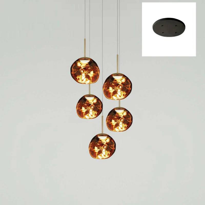 Artistic Multi-Light Pendant Fixture for Elegant Interiors