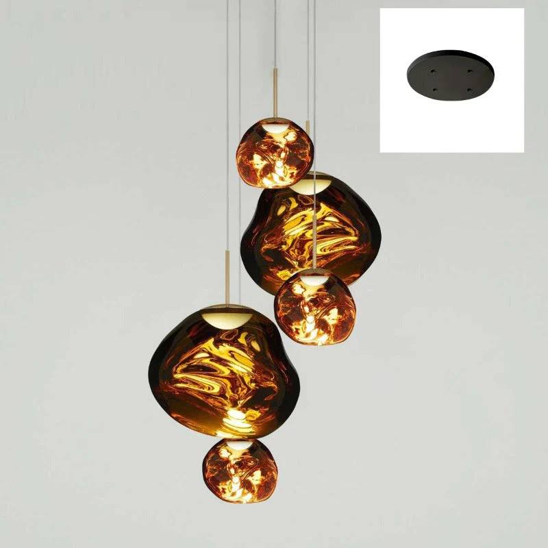 Artistic Multi-Light Pendant Fixture for Elegant Interiors