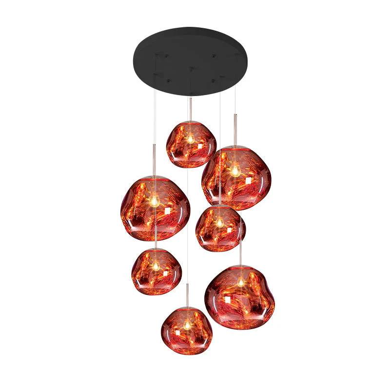 Artistic Multi-Light Pendant Fixture for Elegant Interiors