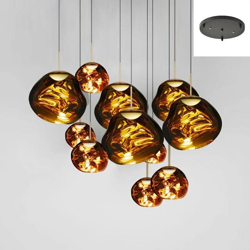 Artistic Multi-Light Pendant Fixture for Elegant Interiors
