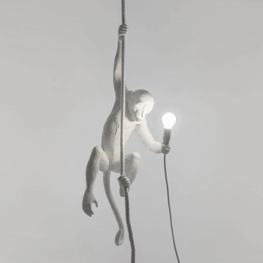 Artistic Monkey-Shaped Ceiling Lamp for Unique Interiors