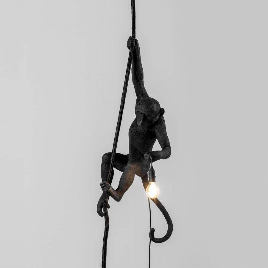 Artistic Monkey-Shaped Ceiling Lamp for Unique Interiors