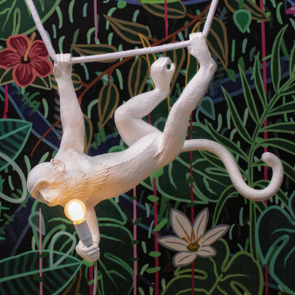 Artistic Monkey-Shaped Ceiling Lamp for Unique Interiors