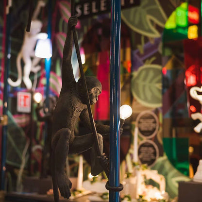 Artistic Monkey-Shaped Ceiling Lamp for Unique Interiors