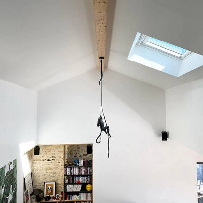 Artistic Monkey-Shaped Ceiling Lamp for Unique Interiors