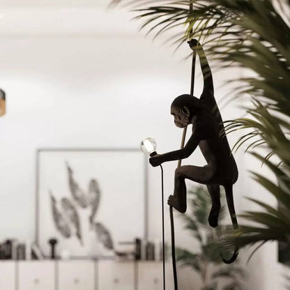 Artistic Monkey-Shaped Ceiling Lamp for Unique Interiors