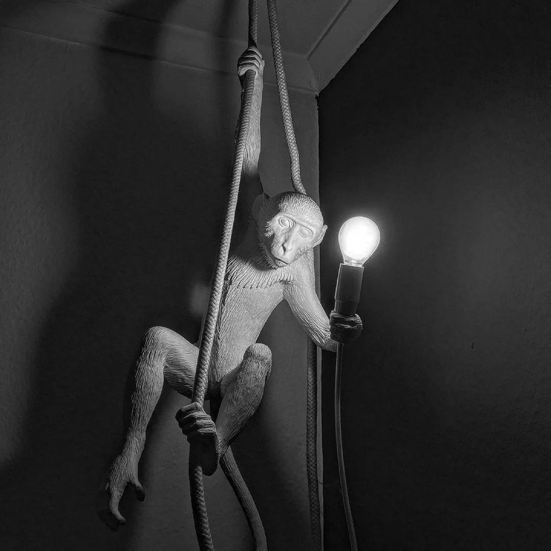 Artistic Monkey-Shaped Ceiling Lamp for Unique Interiors