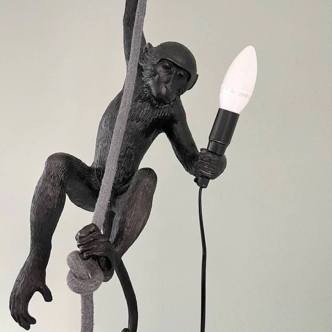 Artistic Monkey-Shaped Ceiling Lamp for Unique Interiors