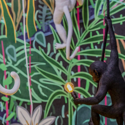 Artistic Monkey-Shaped Ceiling Lamp for Unique Interiors