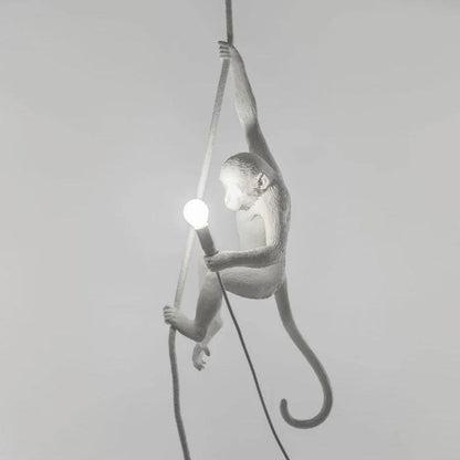 Artistic Monkey-Shaped Ceiling Lamp for Unique Interiors