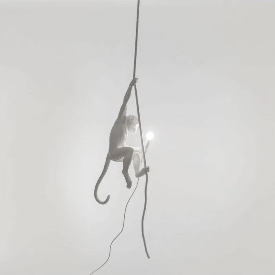 Artistic Monkey-Shaped Ceiling Lamp for Unique Interiors