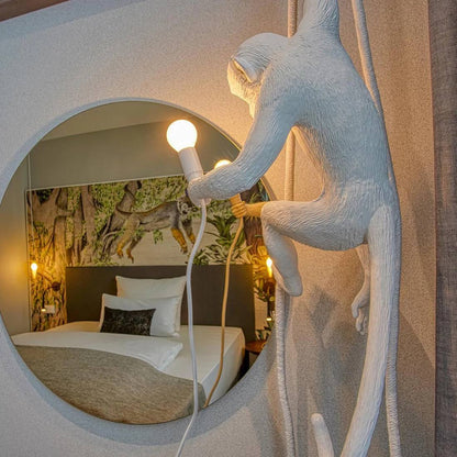 Artistic Monkey-Shaped Ceiling Lamp for Unique Interiors