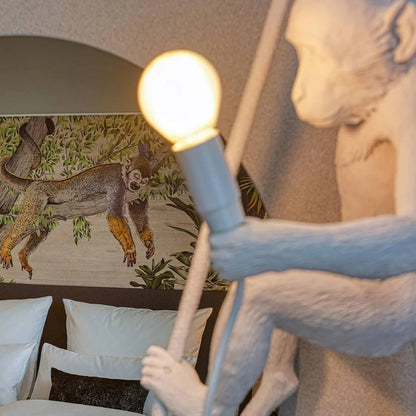 Artistic Monkey-Shaped Ceiling Lamp for Unique Interiors