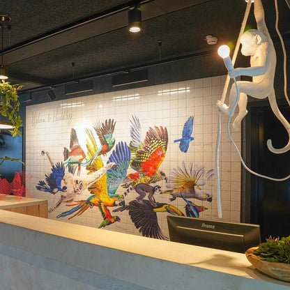 Artistic Monkey-Shaped Ceiling Lamp for Unique Interiors