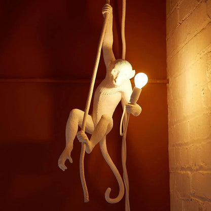 Artistic Monkey-Shaped Ceiling Lamp for Unique Interiors