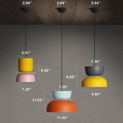 Vibrant LED Hanging Light with Nordic Charm