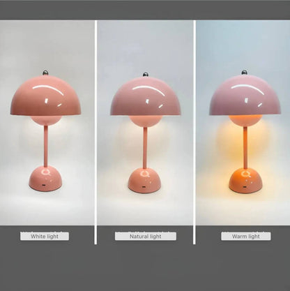 LuxeGlow Scandinavian Dimmable Bedside Table Lamp