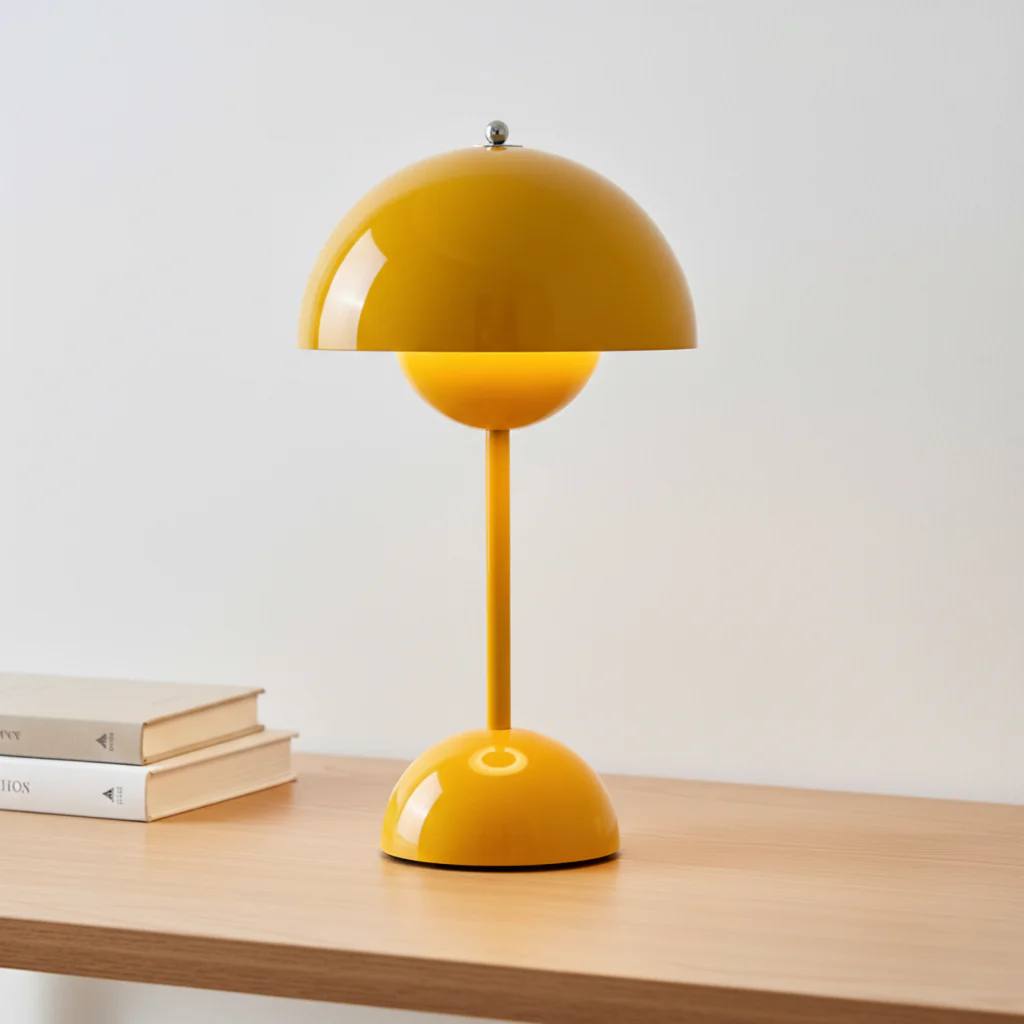 LuxeGlow Scandinavian Dimmable Bedside Table Lamp