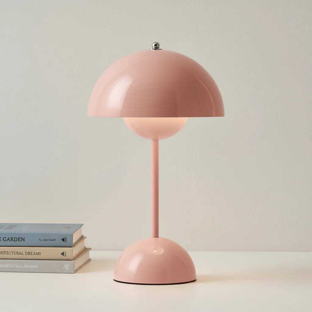 LuxeGlow Scandinavian Dimmable Bedside Table Lamp