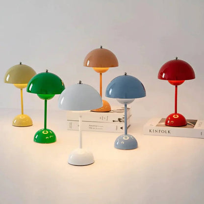 LuxeGlow Scandinavian Dimmable Bedside Table Lamp