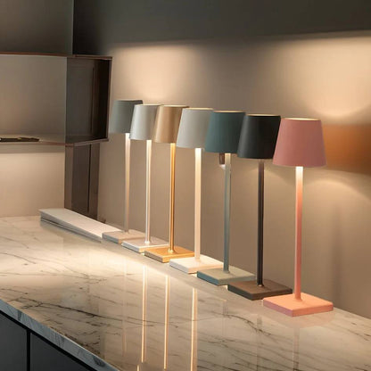 Portable LED Table Lamp with Rechargeable Battery - Minimalist Style
