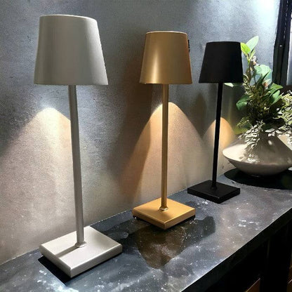 Portable LED Table Lamp with Rechargeable Battery - Minimalist Style