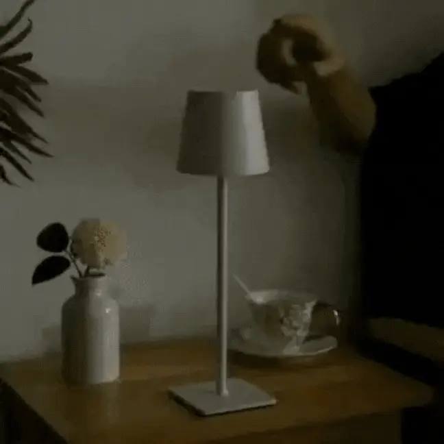Portable LED Table Lamp with Rechargeable Battery - Minimalist Style