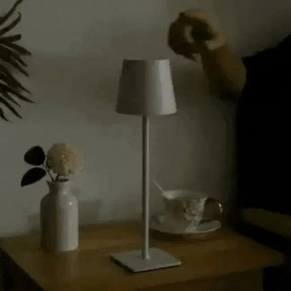Portable LED Table Lamp with Rechargeable Battery - Minimalist Style