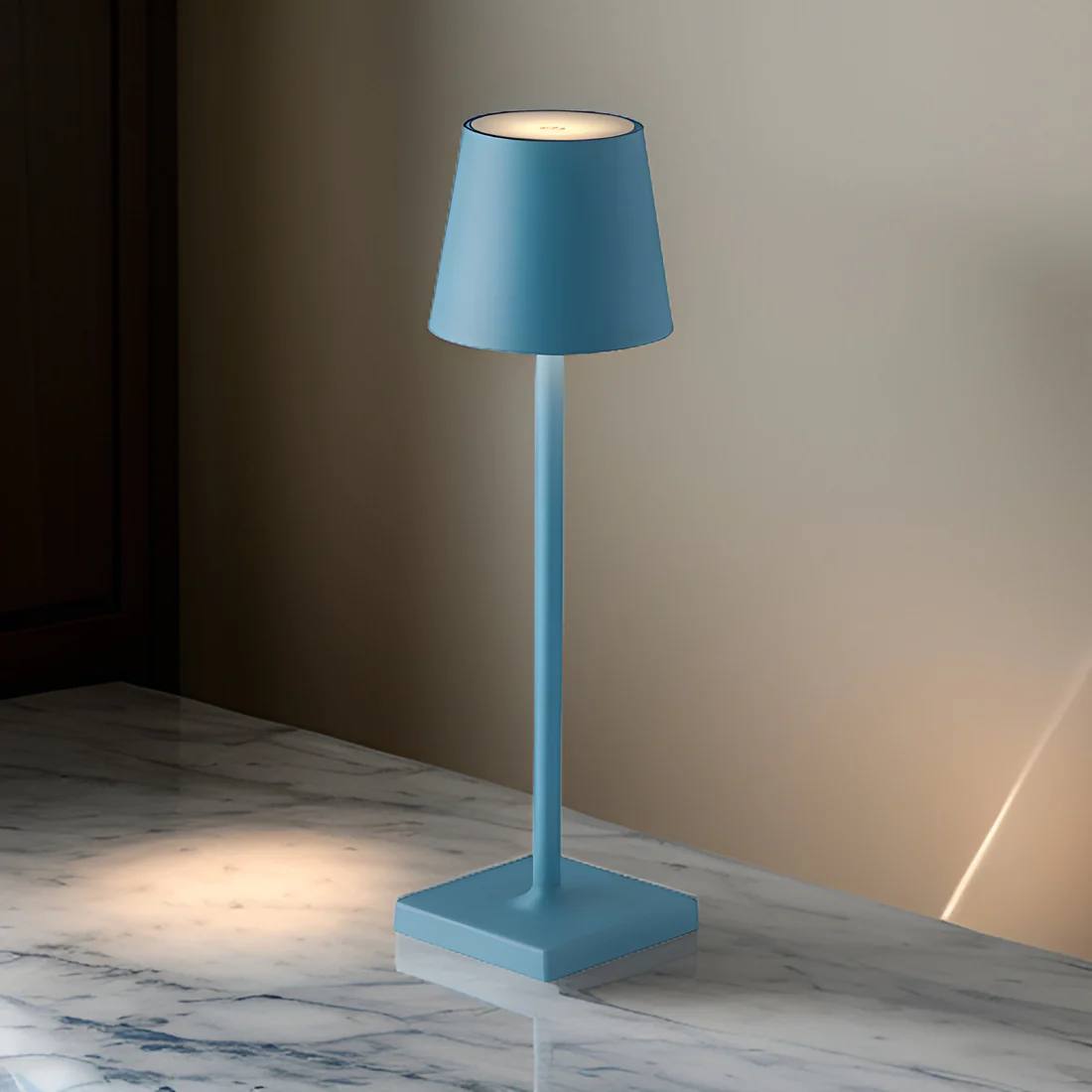 Portable LED Table Lamp with Rechargeable Battery - Minimalist Style