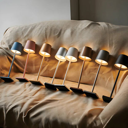 Portable LED Table Lamp with Rechargeable Battery - Minimalist Style