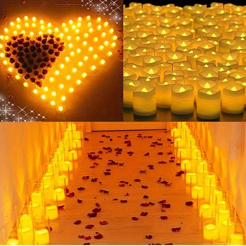 Battery-Powered LED Candle Lights for Events and Home Decor