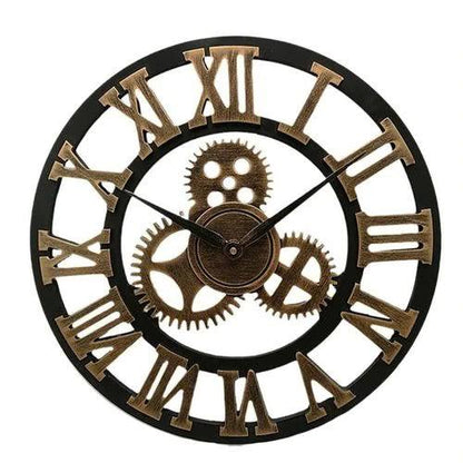 Vintage-Inspired Mechanical Wall Clock for Home & Office