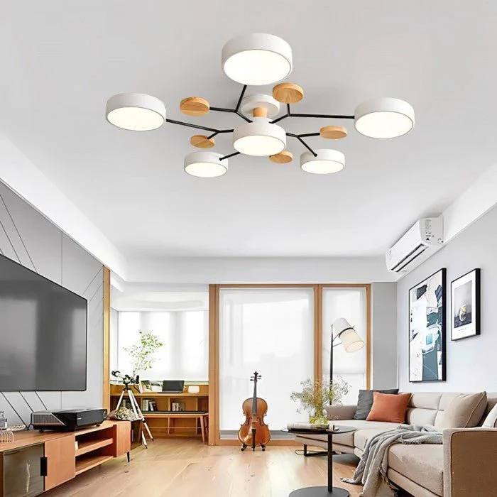 Minimalist LED Ceiling Fixture with Branch Design