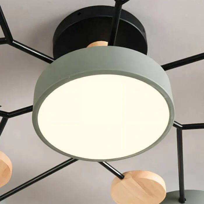 Minimalist LED Ceiling Fixture with Branch Design