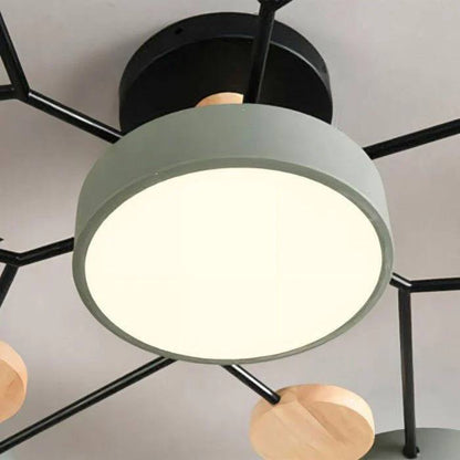 Minimalist LED Ceiling Fixture with Branch Design