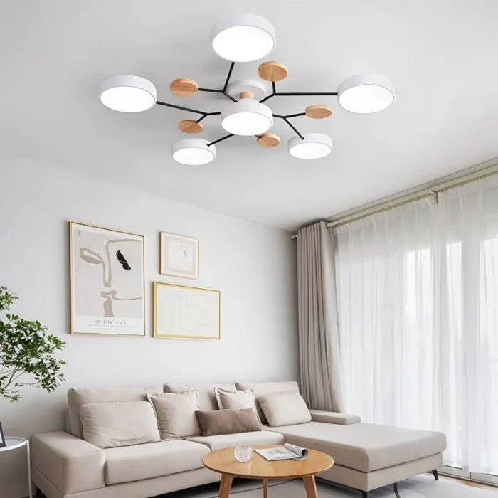 Minimalist LED Ceiling Fixture with Branch Design