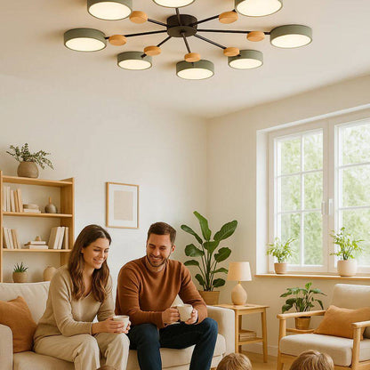 Minimalist LED Ceiling Fixture with Branch Design