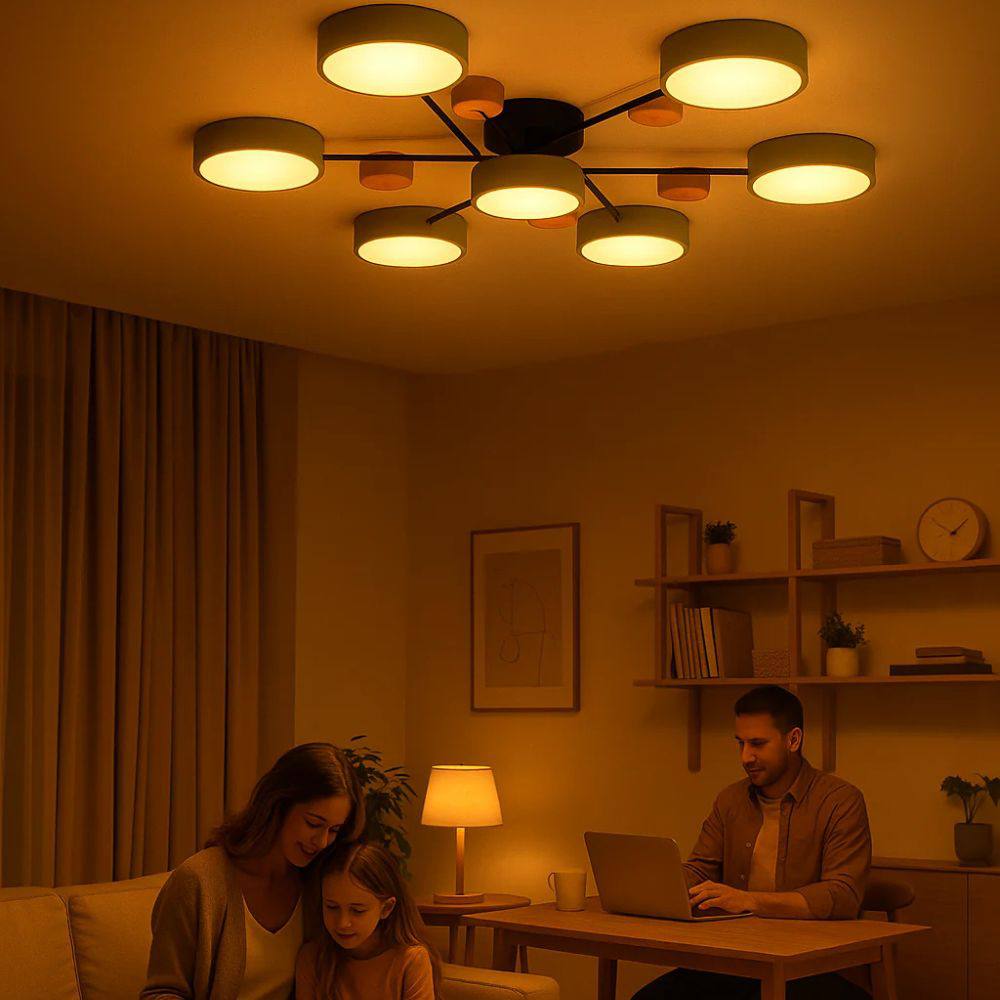 Minimalist LED Ceiling Fixture with Branch Design
