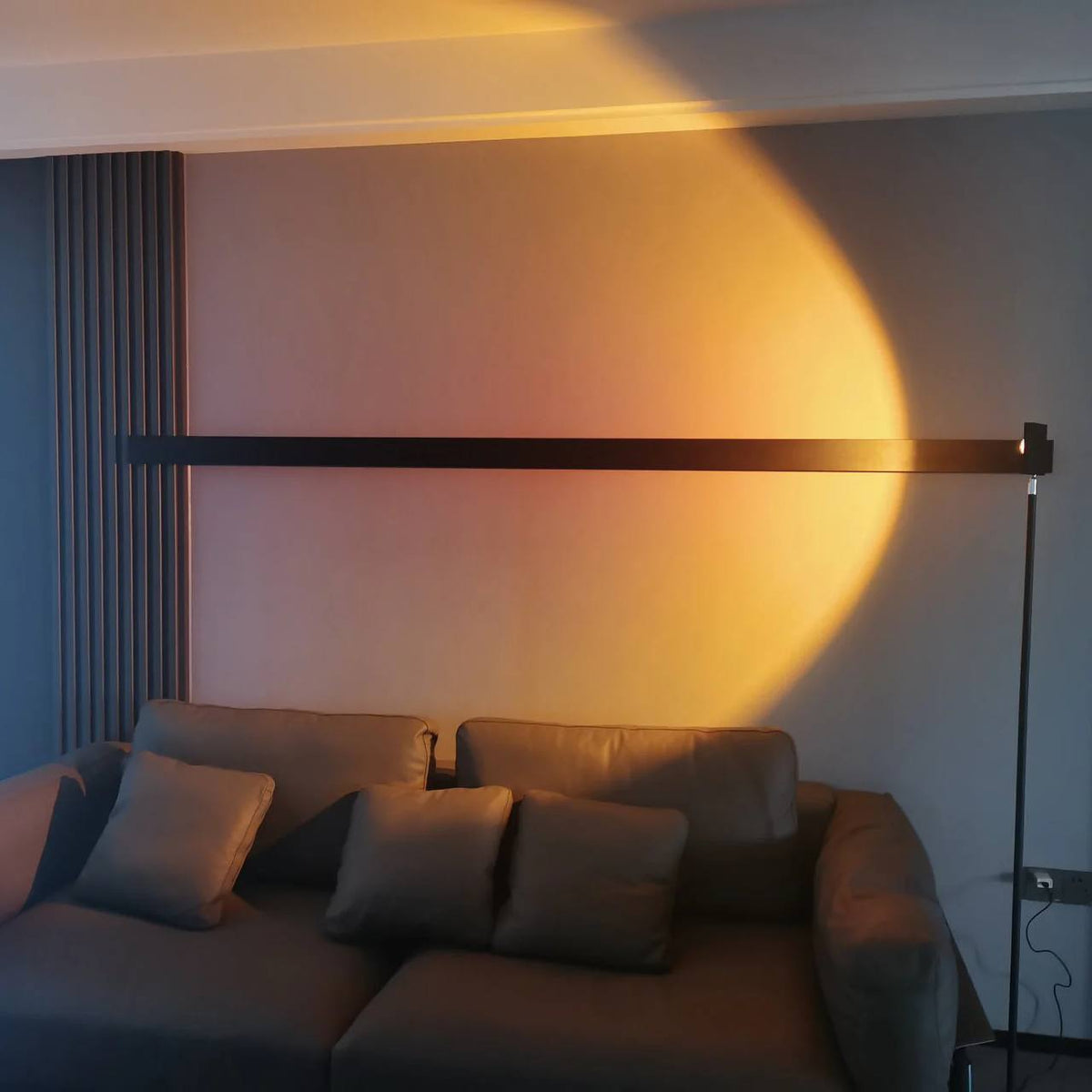 Mood-Enhancing LED Halo Projector Floor Lamp