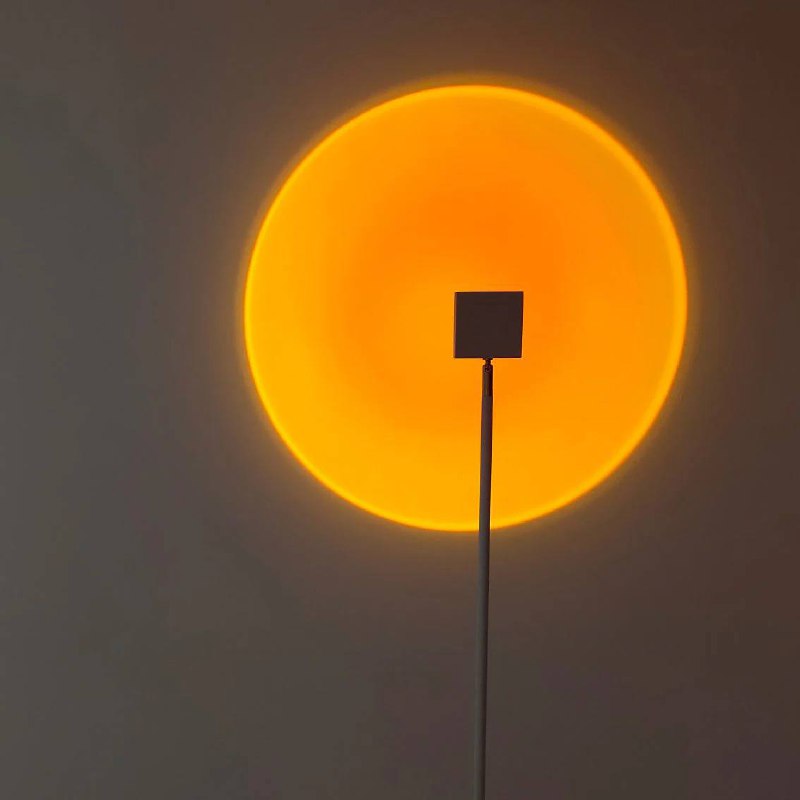 Mood-Enhancing LED Halo Projector Floor Lamp