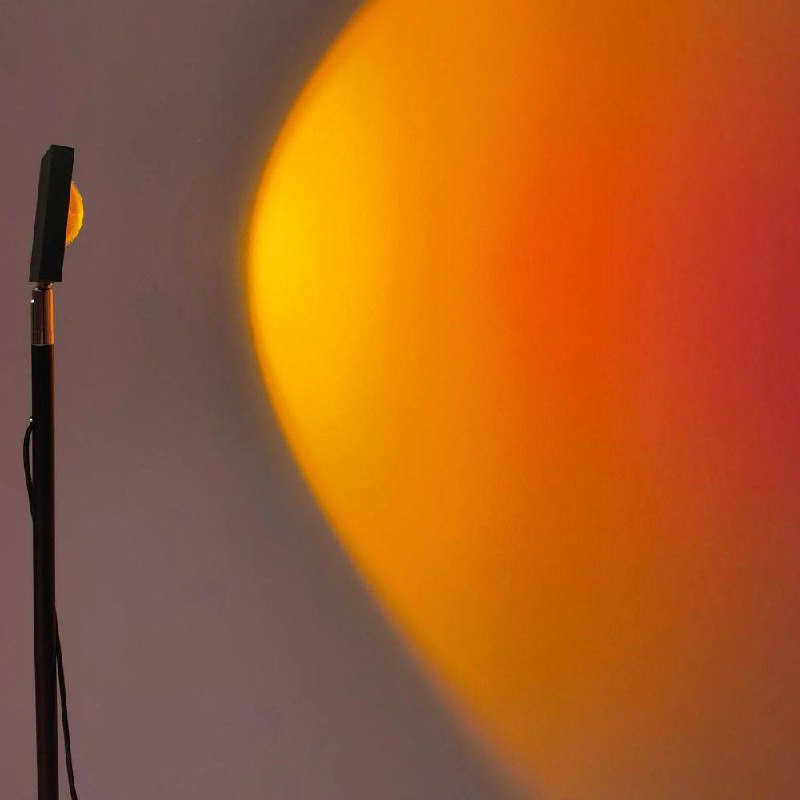 Mood-Enhancing LED Halo Projector Floor Lamp