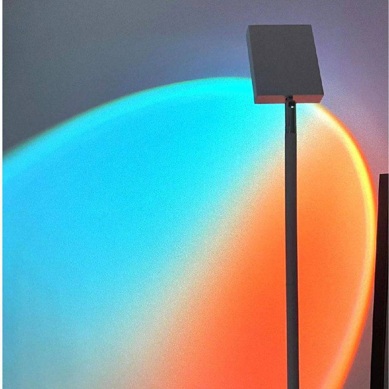 Mood-Enhancing LED Halo Projector Floor Lamp