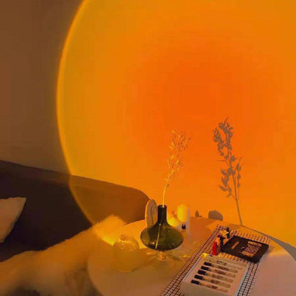 Mood-Enhancing LED Halo Projector Floor Lamp