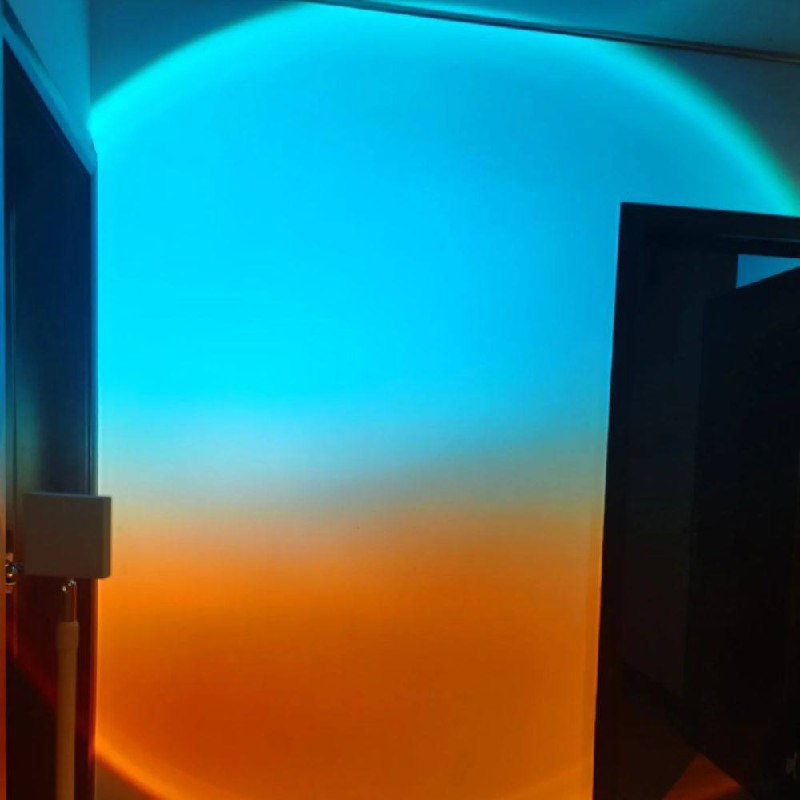 Mood-Enhancing LED Halo Projector Floor Lamp